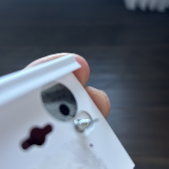 nOir Jewelry post drop earrings, silver tone concho, faux turquoise stones - Picture 5 of 6